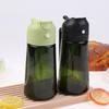 2 In 1 Oil Dispenser Bottle Protect From Light Color Bottle For Kitchen And Oil Sprayer For Cooking Salad Barbecue