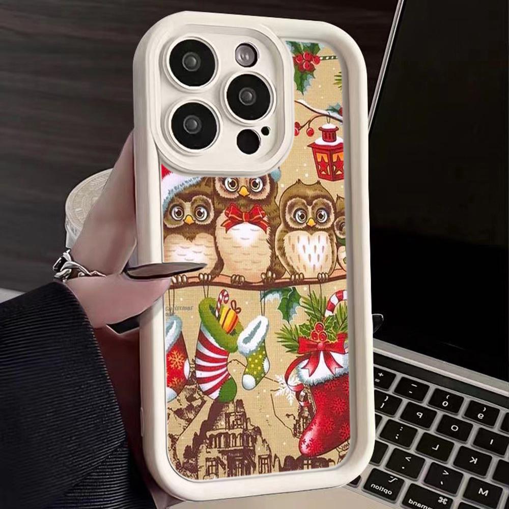 Чехлы для телефонов Ae103 с рождественской елкой для Xiaomi 14T 12 11 Lite 5G NE Redmi 13C 14C 9C 9a A2 A3 Note 12 Pro 11s Angel Eye Ladder Защитный чехол