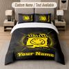 Custom Bedding Set Nirvana Pattern, Print Name Text 1 Duvet Cover plus 2 Pillowcases Home Textile