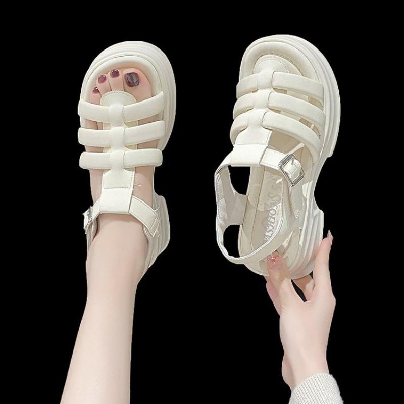 Сандалии на толстой подошве, женские летние новые удобные модные туфли