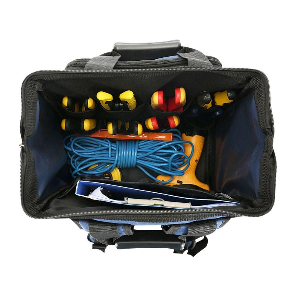 Рюкзак для инструментов из ткани Оксфорд, много карманов, сумка для инструментов электрика, наплечный набор инструментов, плотник