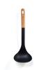 [Kevnhaun] Силиконовый половник с деревянной ручкой, черный – кухонный инструмент