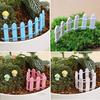 5 Pcs Mini Lovely Wooden Fence Garden Ornament Plant Pots Fairy Scenery Decor
