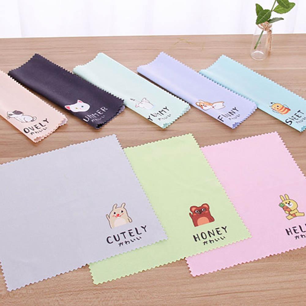 Eyeglass Cartoon Pattern Sunglasses Lens Cloth Cleaning Cloth Cleaner Wipes