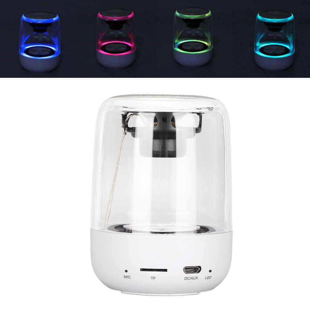 Светодиодный Bluetooth-динамик, беспроводной стереодинамик с 7 режимами освещения для отдыха, офиса, путешествий, походов