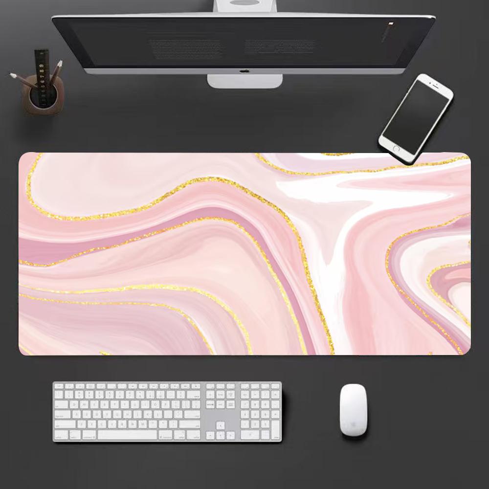 Nordic pink marble Mouse Pad Large Mouse Pad Computer Game Mouse Mat (xINXIN Map) ( xxcm Map)