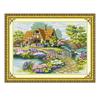 Stitch Set, DIY Embroidery Kit 11ct Fabric Beautiful Patterns Ornaments Landscape Painting Home