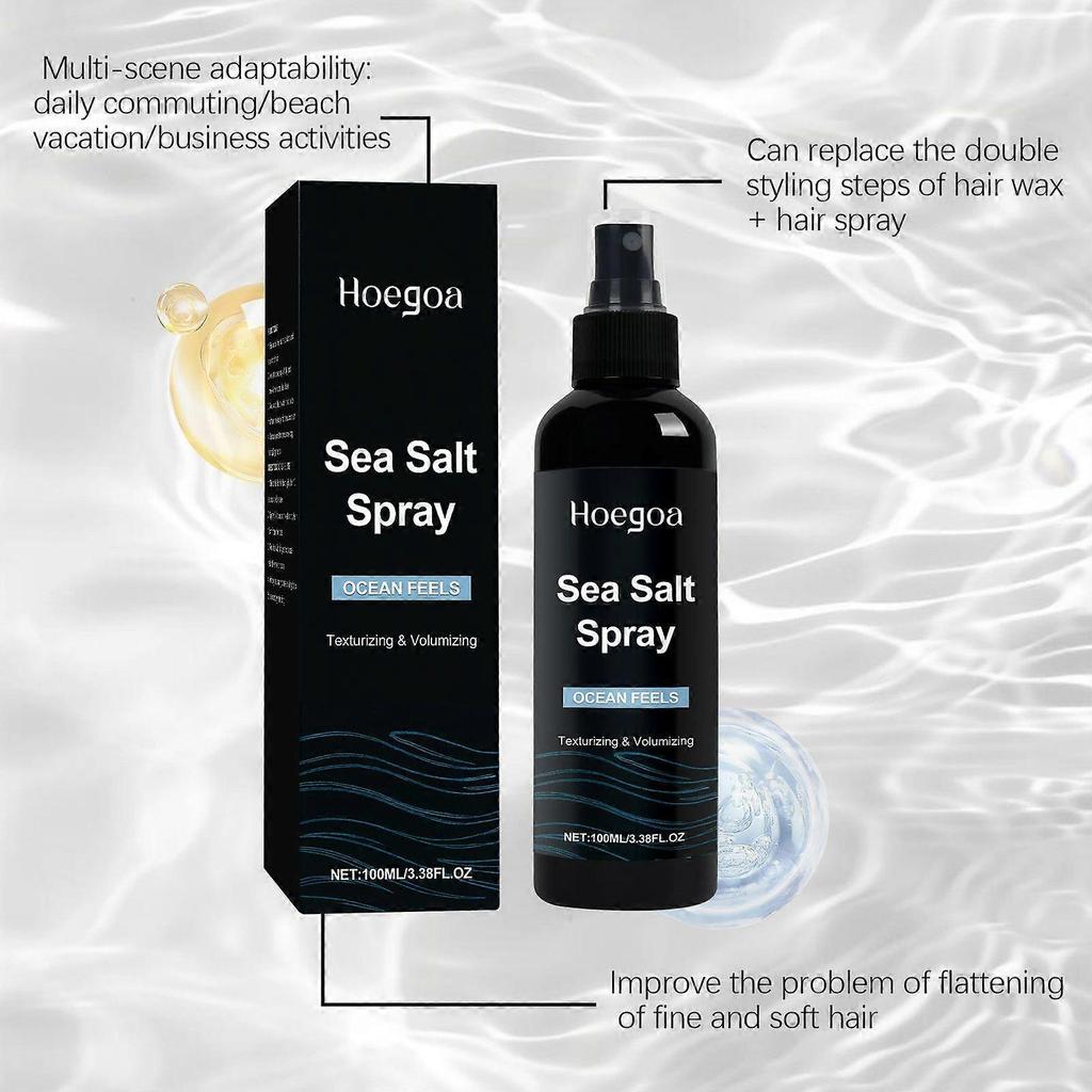 Sea Salt Spray for Hair Men & Women, Sea Salt Spray for Men, Beach Wave & Volumizing Texturing Sprays to Add Volume & Texture