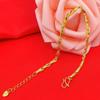 Gold-Plated Women's Lucky Bead Bracelet - Versatile Love and Fortune Jewelry for Couples