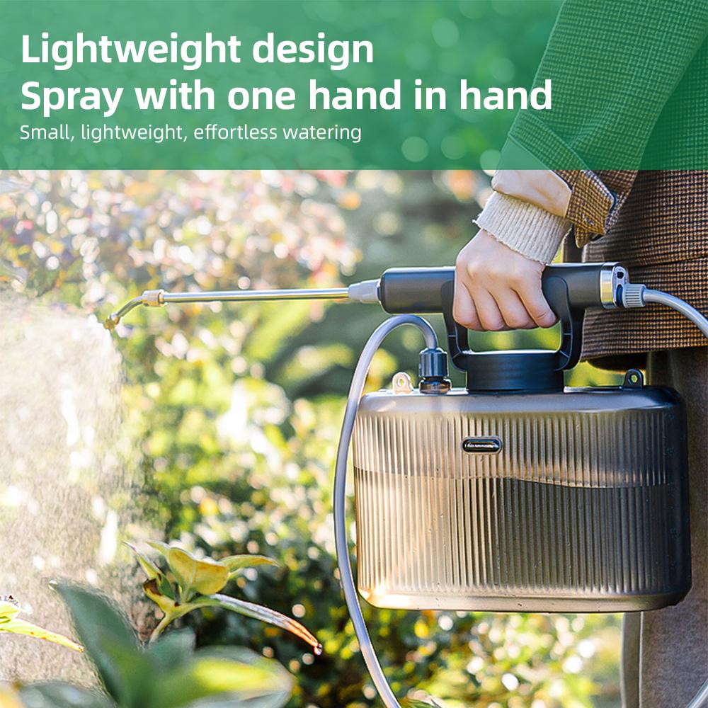 Садовый опрыскиватель с питанием от аккумулятора, электрический опрыскиватель емкостью 1,32 галлона/5 л с перезаряжаемой ручкой USB