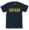 Мужская футболка с логотипом SPAM, темно-синяя