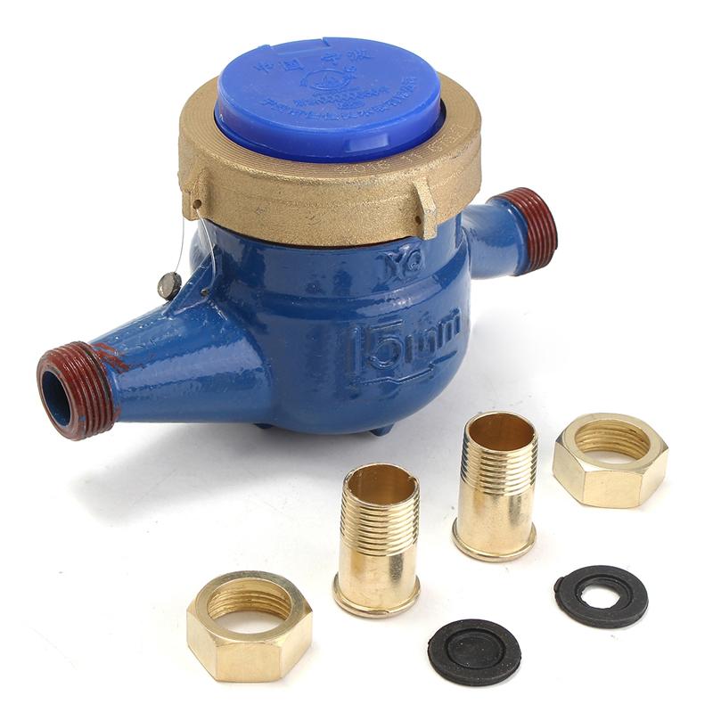 1/2" DN15 Qn 2 м³/ч Калиброванный бытовой ленточный счетчик воды Холодная 30°C