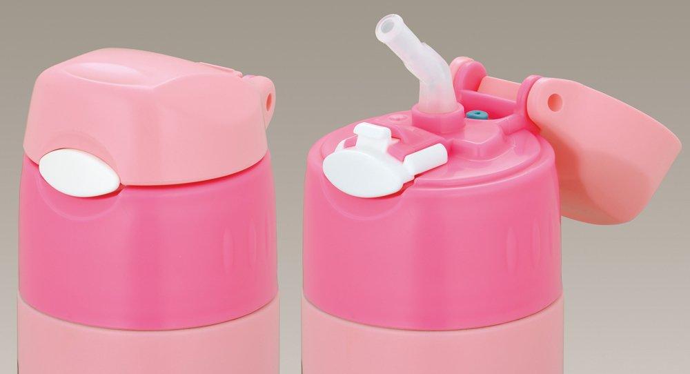 Термос для воды с вакуумной изоляцией, бутылка с соломой Disney Minnie Touch Open, светло-розовый LP [один тип] 0,36 л FFI-401FDS