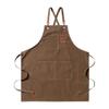 Apron for Outdoor Activities Cotton Washable for BBQ Brown [Pelata] (100% / / Durable) Camping, DIY, Cafes, Bonfires, (unisex)