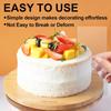 Cake Scraper, 4PCS Clear Acrylic Icing Smoother Stripes Cake Decorating Comb, Edge Smoother Tool for Mousse Butter Cream Decoration, DIY Kitchen
