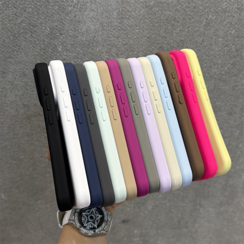 Liquid Silicone Phone Case With Integrated AI Button Magnetic Snap-on IPhone 17 Pro Max 16 15 Series Soft Touch Anti-Slip