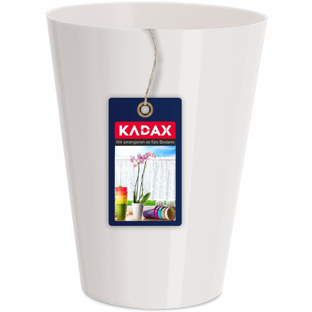 KADAX Горшок Кашпо Для Орхидеи Подставка Пластиковый Цветы 13 см Белый