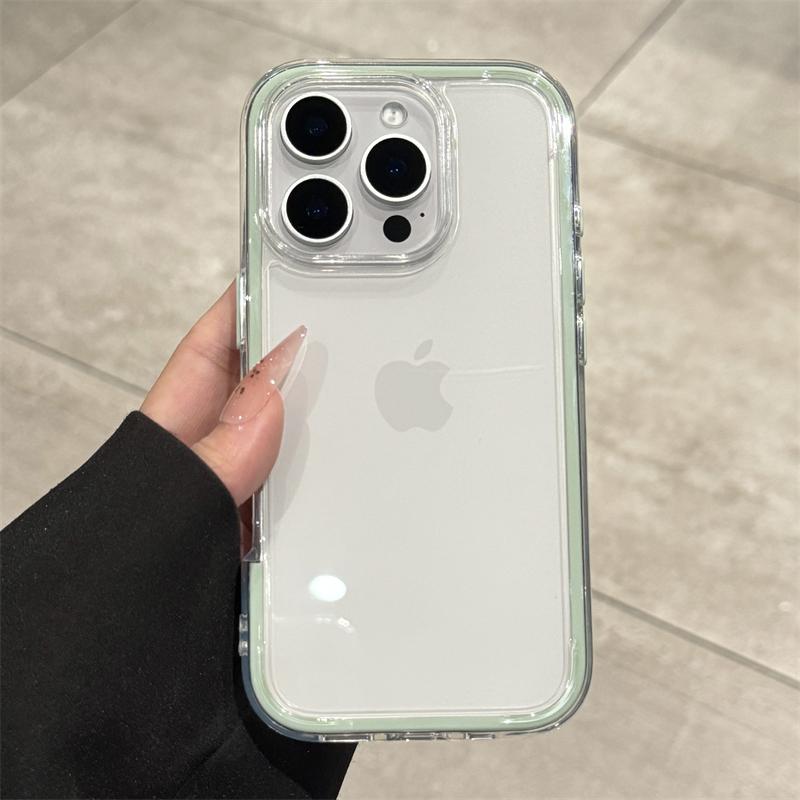 Роскошный Прозрачный Конфетный Чехол Для Телефона Для iPhone 11 12 13 14 15 16 17 Pro Max Plus Air Clear Ударопрочный Бампер Задние Чехлы Обложка
