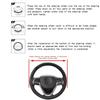 Universal Car Steering Wheel Cover Breathable Anti Slip PU Leather Steering Covers Suitable 38cm Auto Decoration Carbon Fiber