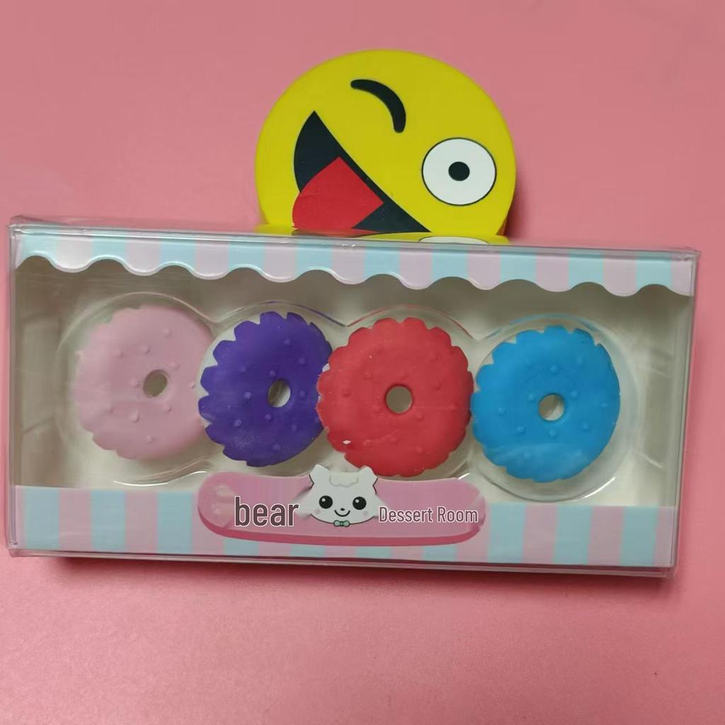 Набор мультяшных ластиков-десертов - Милые подарки для школьников и учебные принадлежности