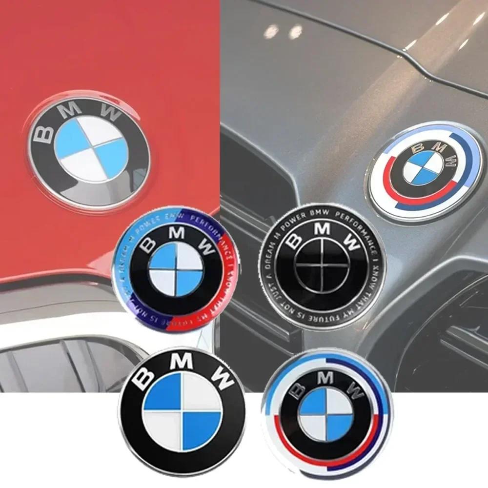 For BMW Front Hood Emblem For BMW Race track black white Logo 82mm Front Hood Emblem for BMW Race Track Black White Logo 74mm Re