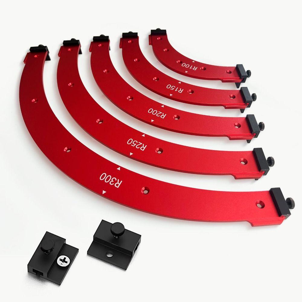 R100 R150 R200 R250 R300 Round Corner Radius Templates Reusable Radius Jig Woodworking Projects