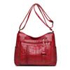 Female Soft Leather Large Capacity Middle-Aged Shoulder Crossbody Bag Multi-Layer Mother Bag