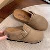 Модные и легкие ретро платформенные Birkenstocks женская верхняя одежда увеличивающая рост однопедальная сумка головка тапочки