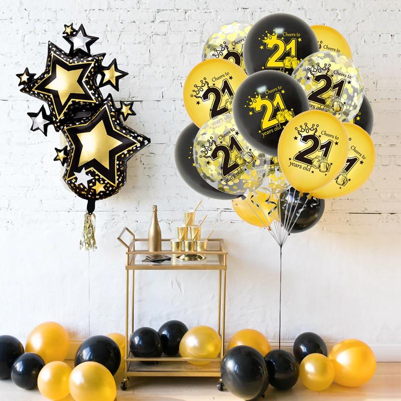 С Днем Рождения 18, 21, 30, 40, 50, 60, латексные шары для взрослых, день рождения, 18, 30, 40, 50, 60, воздушный шар с конфетти, декор на годовщину