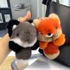 Плюшевый кулон в виде лисы, Супермягкий искусственный мех, Милая кукла-лиса, Плюшевые игрушки, Подвесной, Цветной, Мультяшный, Мягкая игрушка