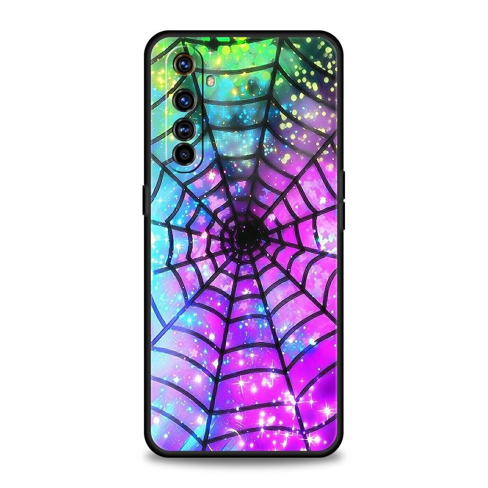 Чехол 'Паутина' для Realme C67 C63 C55 C53 C35 C25 C21 GT 2 3 5 6 10 11 12 13 Pro Plus 5G Мягкий ТПУ Чехол для Телефона Fundas Capas Сумки