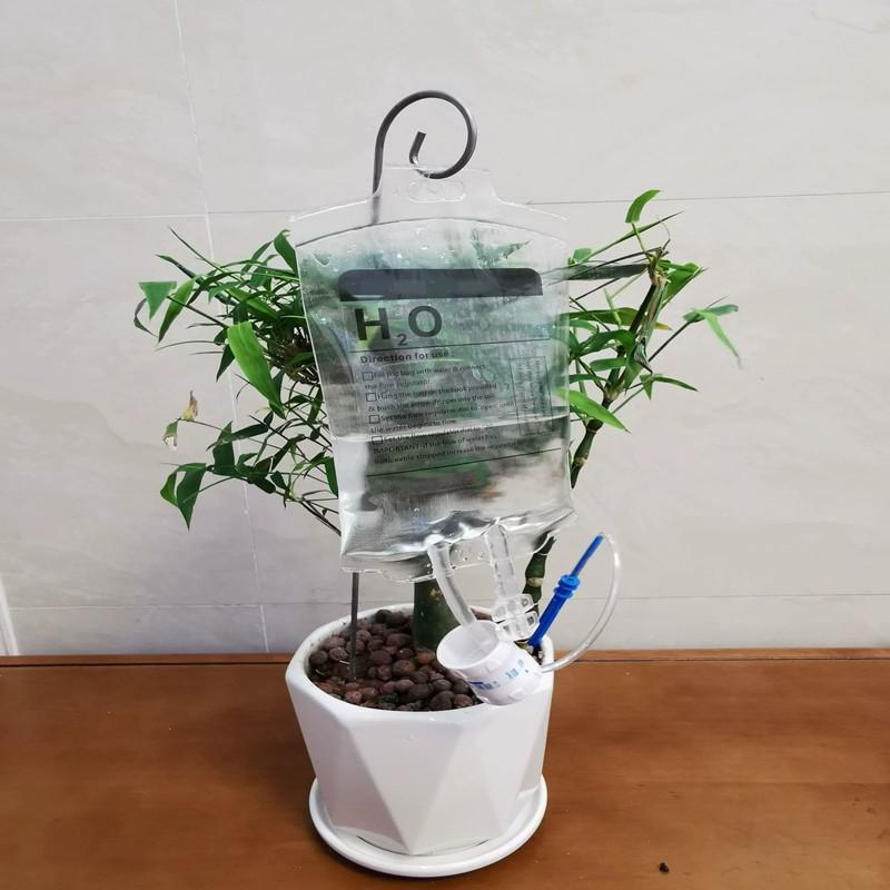 350ML Automatic Plant Watering Drip Bag Adjustable Water Outlet Speed Lazy Self Watering Devices for Potted Plants