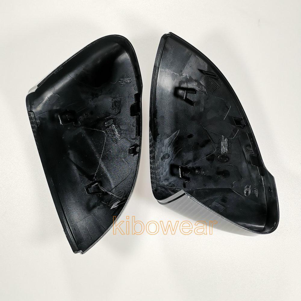 Kibowear для Volkswagen Golf MK8 VIII 8 накладок на боковые зеркала (Карбоновый вид)   2022 для VW глянцевое черное крыло