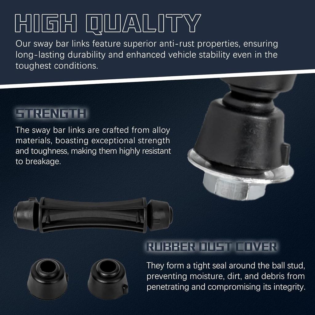 K700432 Стойка стабилизатора Передние стойки стабилизатора Совместимы с 2007-2016 Chevy Tahoe/Avalanche/Silverado 1500/Suburban/Suburban 1500/GMC Sierra