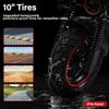 Foldable Adult Electric Scooter with Seat 48V15AH Up to 55KM Range,10" All-Terrain Tire IP54 Dual Disc Brake Cruise Control