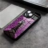 Чехол для телефона Band D-Deep P-Purple для IPhone 17 Air 16 E Pro Max 15 14 13 Mini 12 Pro 11 Max Plus Черная стеклянная крышка