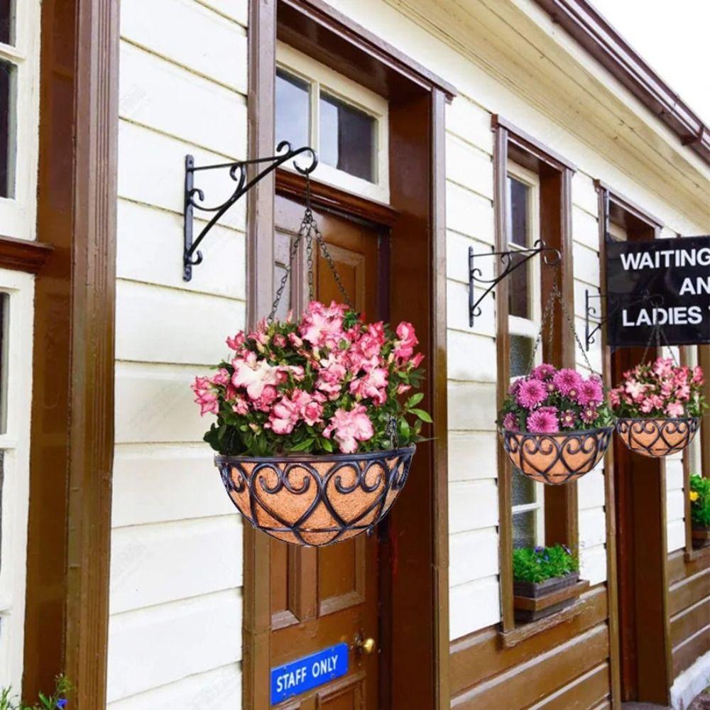 Iron Chain Hanging Basket European Planters Basket New Flowerpot