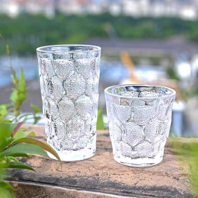 238мл/308мл Бутылка для воды Стаканы для сока и холодных напитков Креативный стакан из стекла с сотовым узором Домашние кружки для коктейлей и мохито Чашки для кофе со льдом