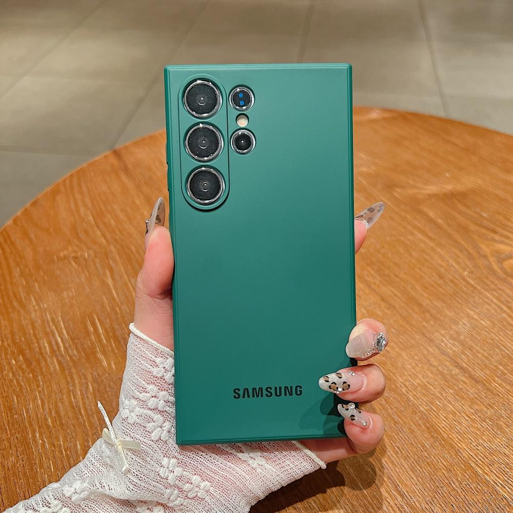 Официальный противоударный мягкий чехол из жидкого силикона для Samsung Galaxy S25 S24 S26 S22 S23 Ultra Plus S25 FE, чехол-защита однотонный