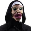 Sexy Big Lips Nun Mask Cosplay Funny Drag Queen Full Head Masks Halloween Masquerade Carnival Dress Up Party Costume Props
