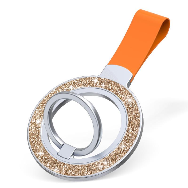 Glitter Double-Sided Magnetic 360° Rotating Holder Ring: Universal & Multi-functional for Men and Women.