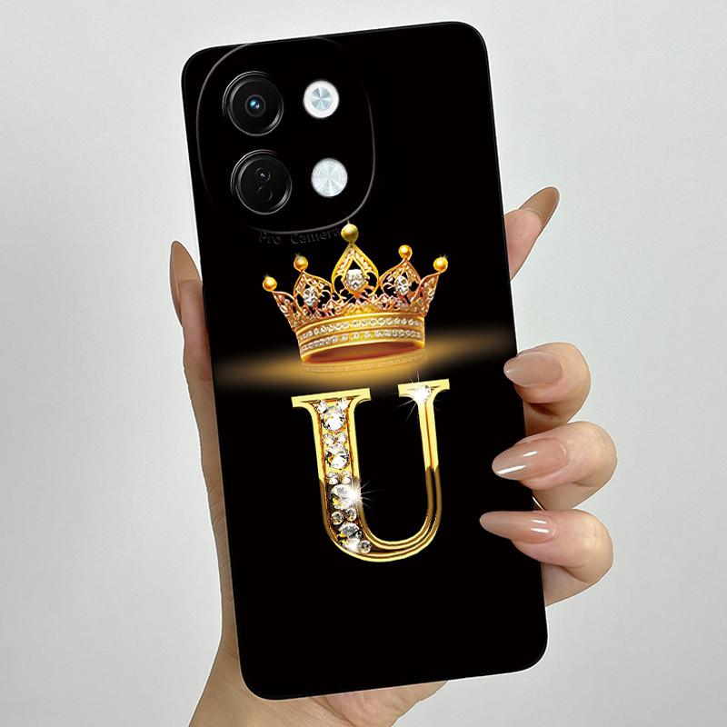 Чехол для Tecno Spark 30 5G KL8 Чехол для телефона Буквы Короны Мягкий Силикон Funda для Tecno Spark 30 5G Задняя крышка Spark30 5G Бампер