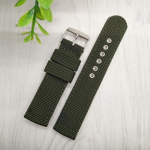 Nylon Mesh Watchbands Fashion Black Brown 20mm 22mm 24mm Womens Mens Sport Watch Band Strap Stainless Steel Buckle Accessories