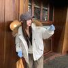 Большое меховое пальто с капюшоном на хлопковой подкладке, свободная зимняя куртка