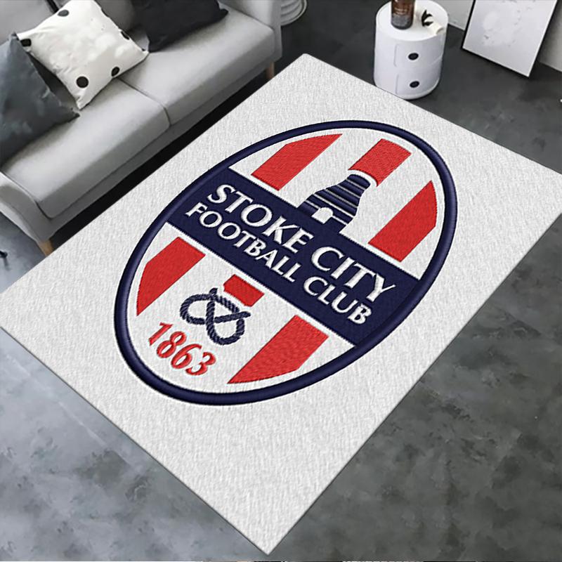 Новый ковер Stoke City FC 2025 для гостиной, спальни, дома, украшение дивана, детский игровой нескользящий коврик182