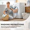 JHK Calming Dog Bed for Medium to Large Dogs Washable Large Pet Bed Anti-Slip Round Fluffy Plush Faux Fur Dog Bed