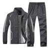 Plus Size L -5xl Polyester Tracksuit Men Sportswear Sporting Set Men Jacket +Pants 2pcs