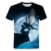 Модная трендовая футболка с коротким рукавом и 3D цифровой печатью с рисунком ангела для мужчин и женщин