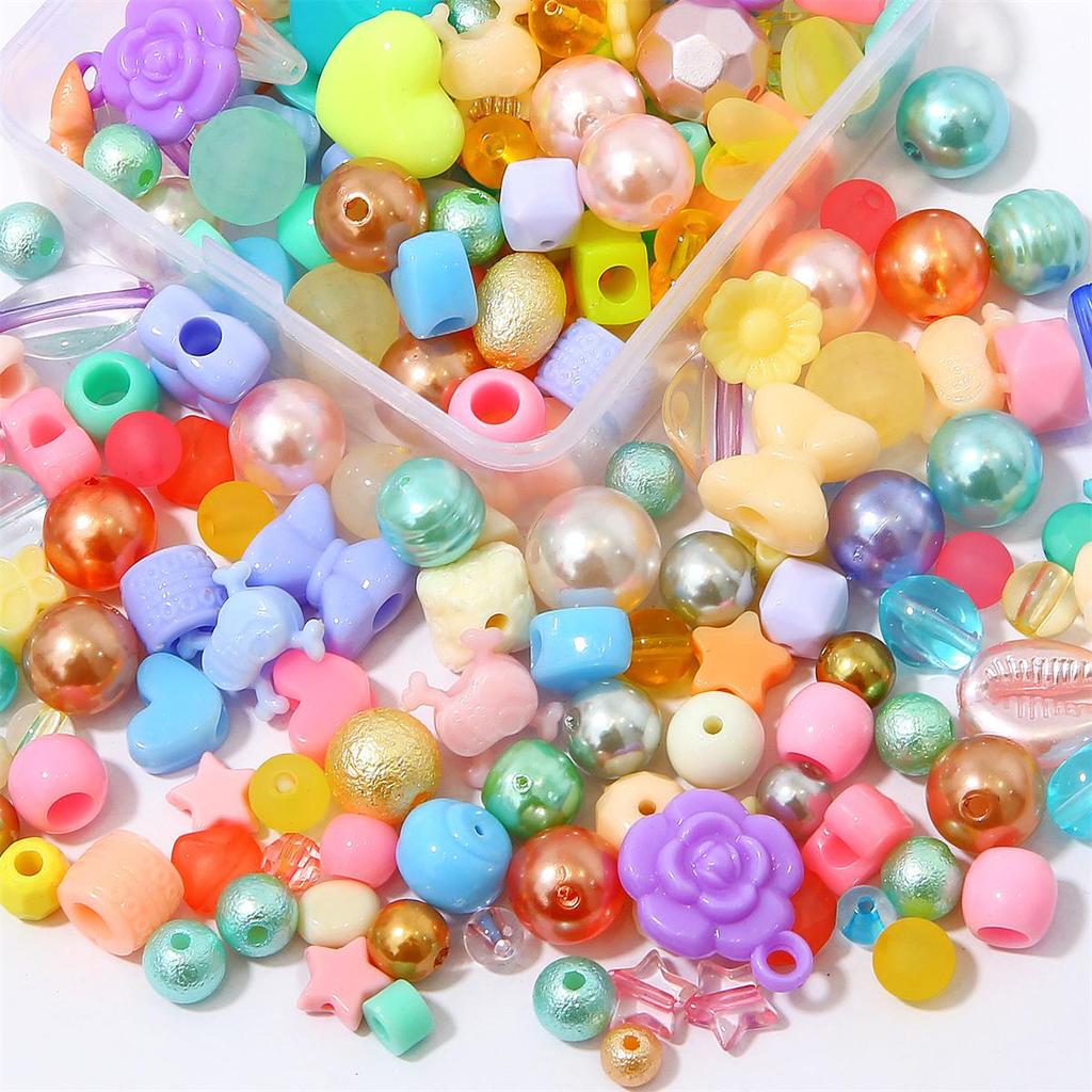 80-150 шт./кор. Акриловые милые бусины для самостоятельного изготовления ожерелья, браслета, серег, ювелирных изделий, аксессуаров для рукоделия
