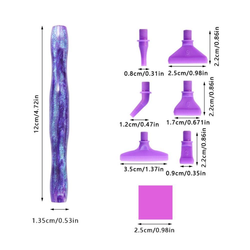 Набор ручек для алмазной живописи из смолы для вышивки, пластиковый/металлический 5D инструмент для алмазной живописи